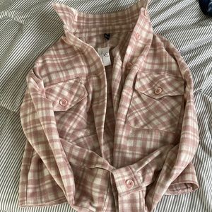 Winsdor Cropped Pink Shacket